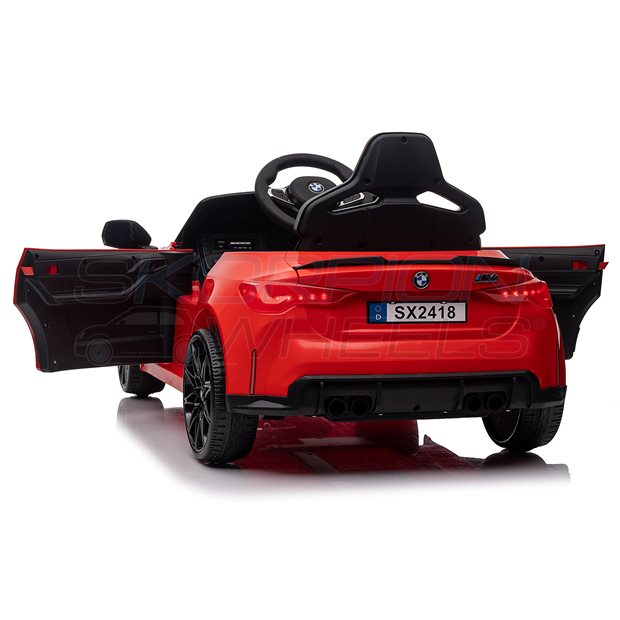 Ηλεκτροκίνητο Αυτοκίνητο BMW M4 Original License 12V - Κόκκινο | Skorpion Wheels - 5246006