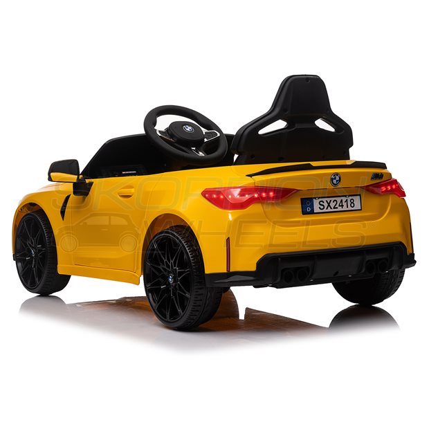 Ηλεκτροκίνητο Αυτοκίνητο BMW M4 Original License 12V - Κίτρινο | Skorpion Wheels - 5246006