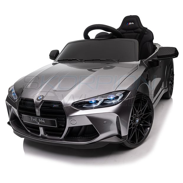 Ηλεκτροκίνητο Αυτοκίνητο BMW M4 Original License 12V - Γκρι | Skorpion Wheels - 52460061