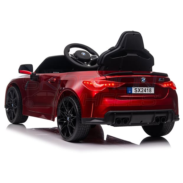 Ηλεκτροκίνητο Αυτοκίνητο BMW M4 Original License 12V - Μπορντώ | Skorpion Wheels - 52460061