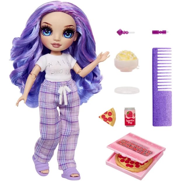 Rainbow High Junior High PJ Party Κούκλα-Violet | Purple - 503705-EUC