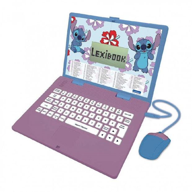 Lexibook Eκπαιδευτικό Δίγλωσσο Laptop Disney Stitch - 25.JC598Di8
