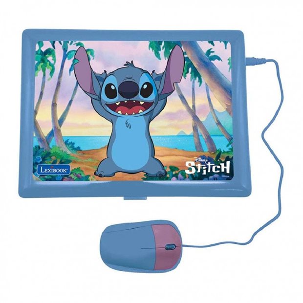 Lexibook Eκπαιδευτικό Δίγλωσσο Laptop Disney Stitch - 25.JC598Di8