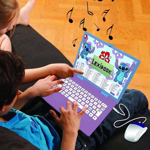 Lexibook Eκπαιδευτικό Δίγλωσσο Laptop Disney Stitch - 25.JC598Di8