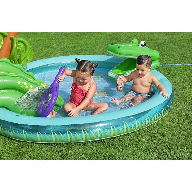 Φουσκωτή Παιδική Πισίνα Crocodile Cove 224x181x72cm | Bestway - 53166