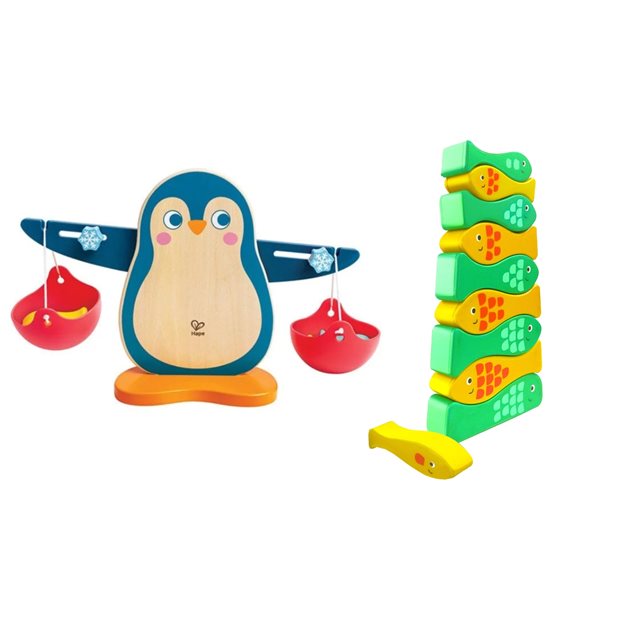 Hape Early Explorer Ξύλινη Ζυγαριά Penguin Balance Scale - E1074A