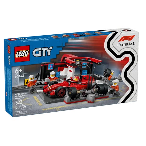 LEGO® City - F1® Pit Stop & Pit Crew With Ferrari Car - 60443