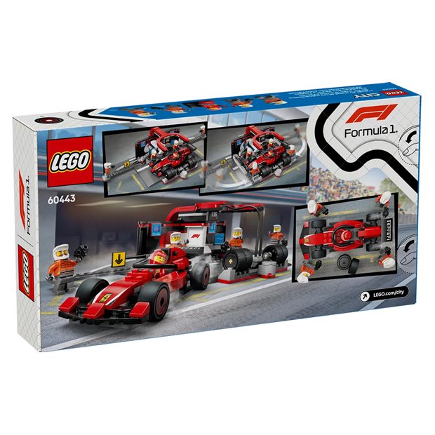 LEGO® City - F1® Pit Stop & Pit Crew With Ferrari Car - 60443