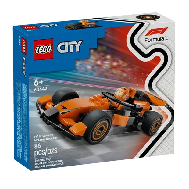 LEGO® City - F1® Driver With McLaren Race Car - 60442