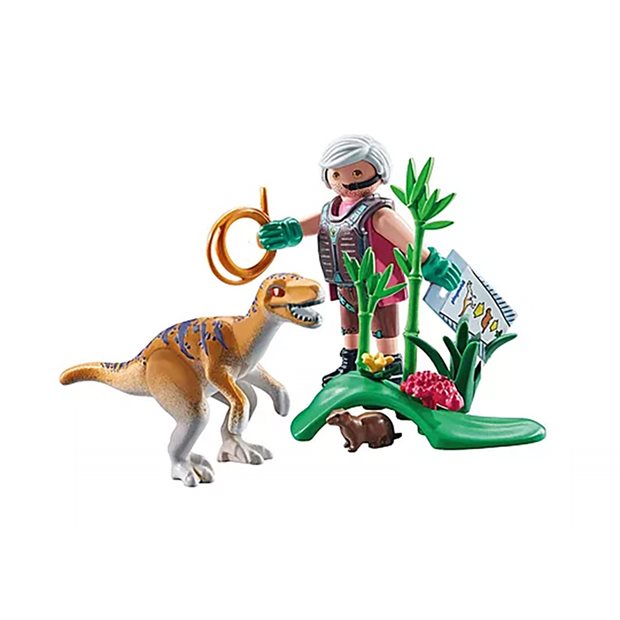 Playmobil Dinos Εξερευνητής & Βελοσιράπτορ - 71823