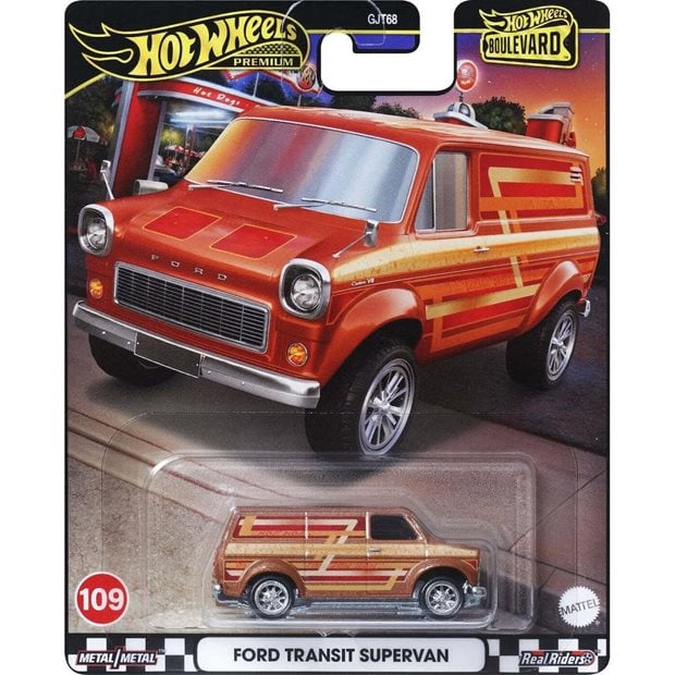 Hot Wheels Αυτοκινητάκι Premium Boulevard Ford Transit Supervan - HRT76
