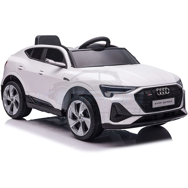 Ηλεκτροκίνητο Αυτοκίνητο Audi E-Tron Sportback Original License 12V - Λευκό | Skorpion Wheels - 5246094