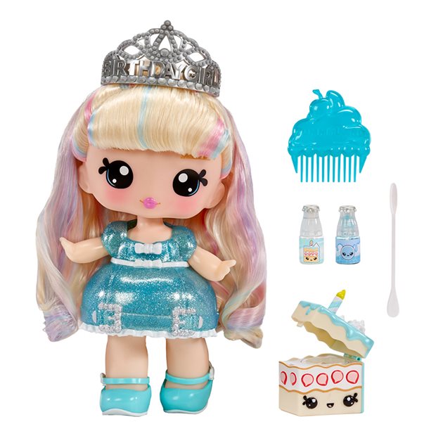 Yummiland Κούκλα Callie Birthday Cake 25cm & Lip Gloss Pet - 120742-EUC