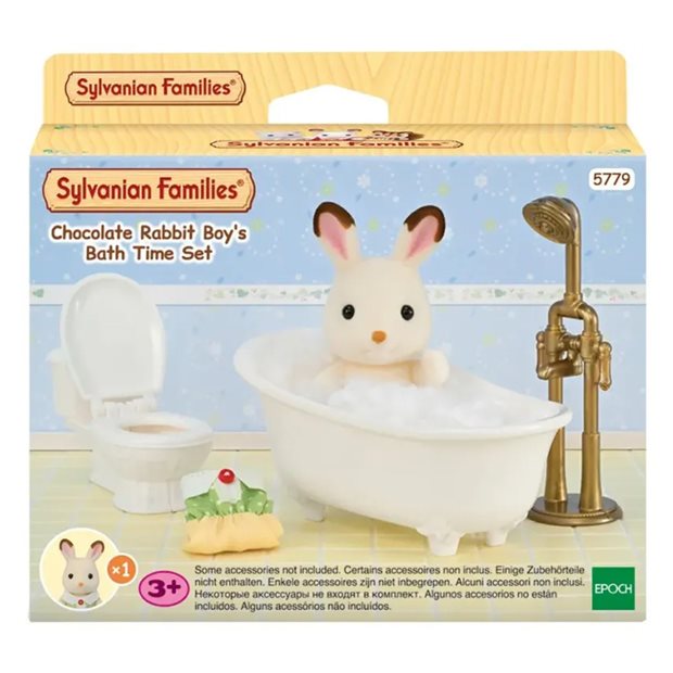Sylvanian Families Sunny Rabbit Boy's Bath Time Set - 5779