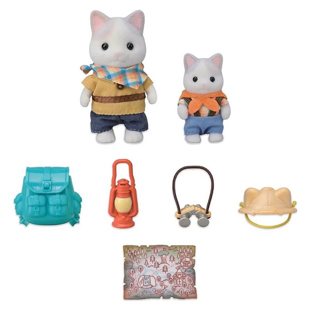 Sylvanian Families Exciting Exploration Set Latte Cat Brother & Baby - 5763