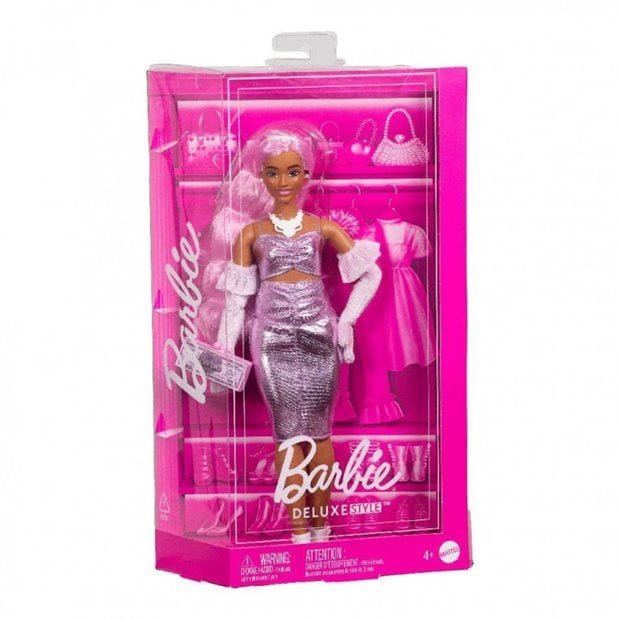 Κούκλα Barbie Deluxe Fashionistas - Glossy Pink - HYV25