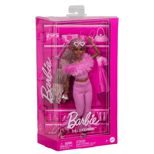 Κούκλα Barbie Deluxe Fashionistas - Pink Braids - HYV28