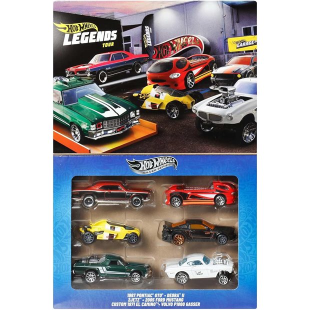 Hot Wheels Aυτοκινητάκια Σετ Των 6 HW Legends - JBY78