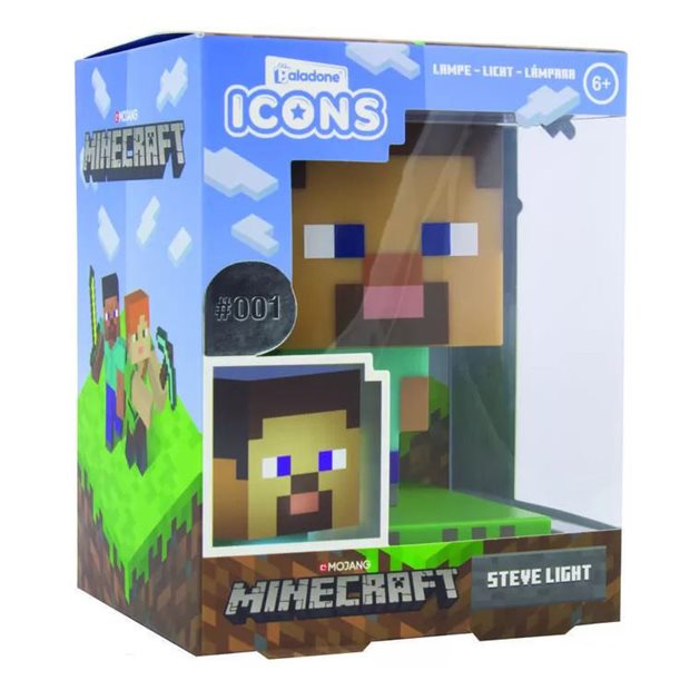 Φωτιστικο Minecraft Steve Icon Light Paladone - PP6594MCFV2