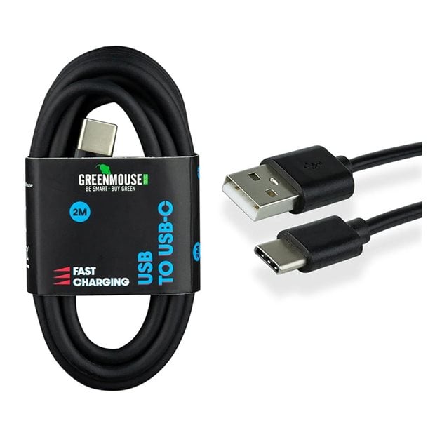 Καλώδιο USB Green Mouse Type C 2Μ Μαύρο - 46956576
