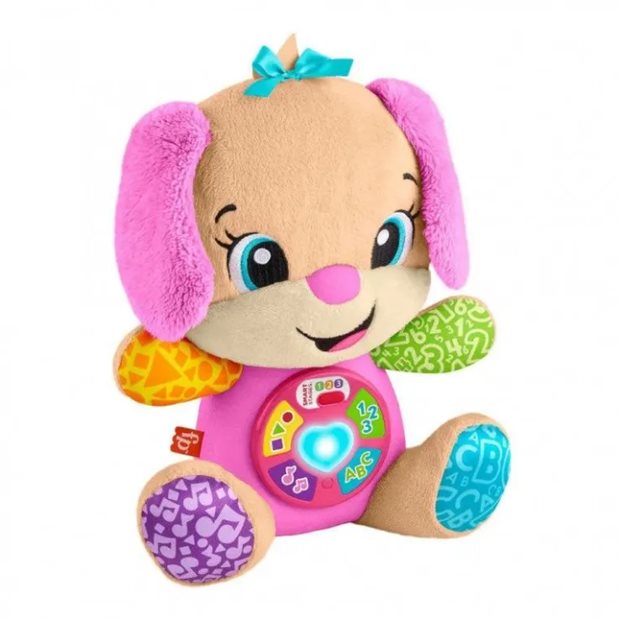 Fisher Price Laugh & Learn Εκπαιδευτικό Σκυλάκι Smart Stages Ροζ - JFD34