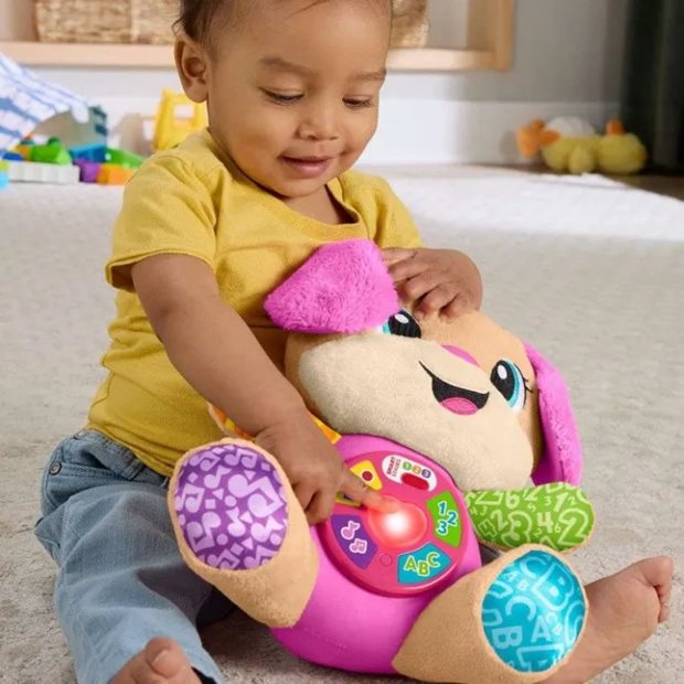 Fisher Price Laugh & Learn Εκπαιδευτικό Σκυλάκι Smart Stages Ροζ - JFD34