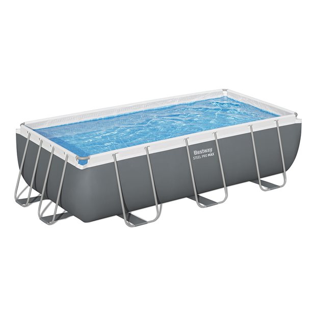 Πισίνα Steel Pro Max 404x201x100cm Γκρι | Bestway - 56442