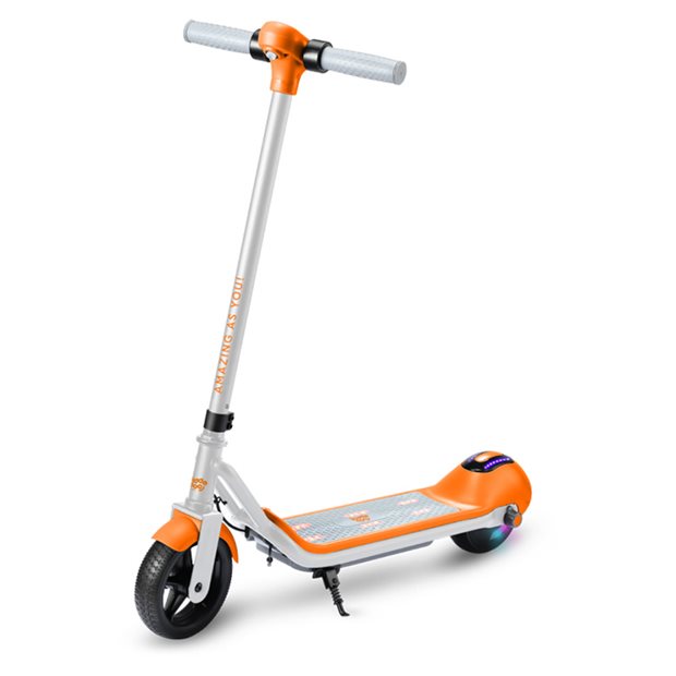 Ηλεκτρικό Πατίνι KiddoRider E-Scooter Λευκό Πορτοκαλί 24V | Kiddoboo- KBY2WHI