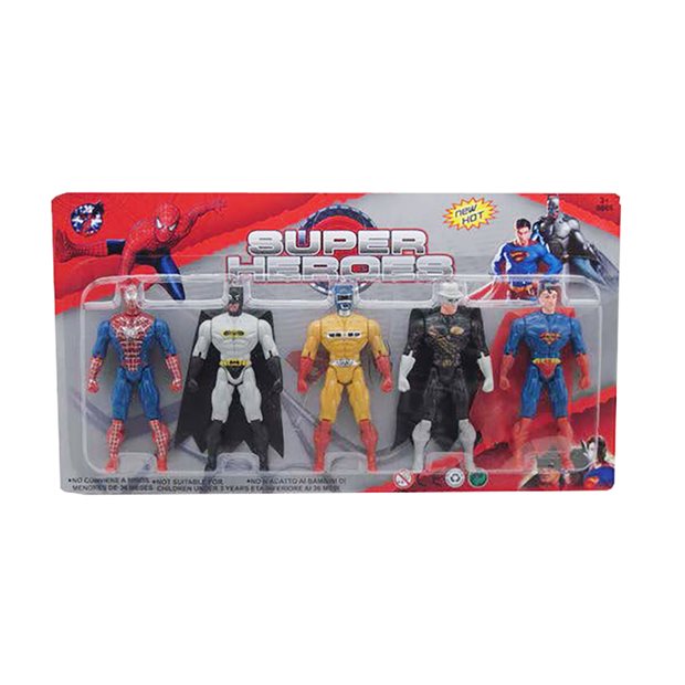 Παιδικές Φιγύρες Δράσης Super Heroes 5Τμχ - 70704731