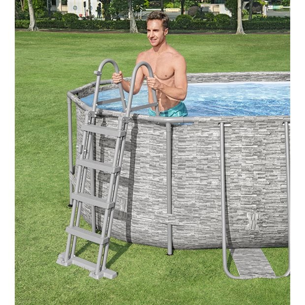 Σκάλα Για Πισίνες Flip & Lock Above Ground Ύψους 122cm | Bestway - 58331