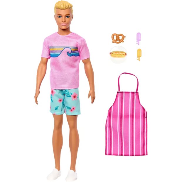 Barbie Ken Και Αξεσουάρ Μαγειρικής - JFV65