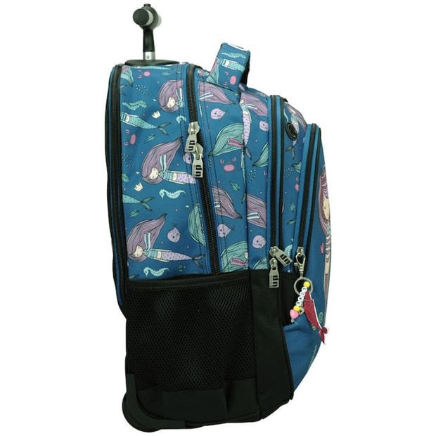 Παιδικό Σακίδιο Trolley Δημοτικού Sea Mermaid BMU 2025 - 357-28074