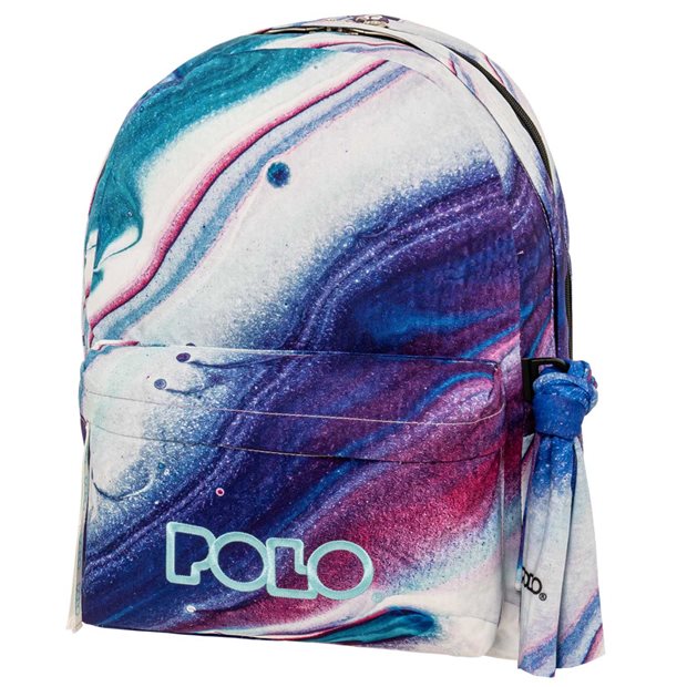 Polo Σακίδιο Πλάτης Original Double Scarf White/Purple Shapes - 9012028343