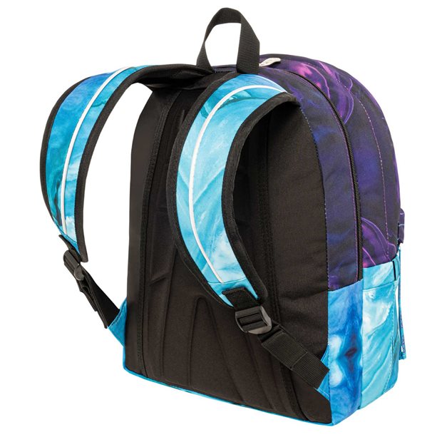 Polo Σακίδιο Πλάτης Original Double Scarf Purple/Cyan Shapes - 9012028345