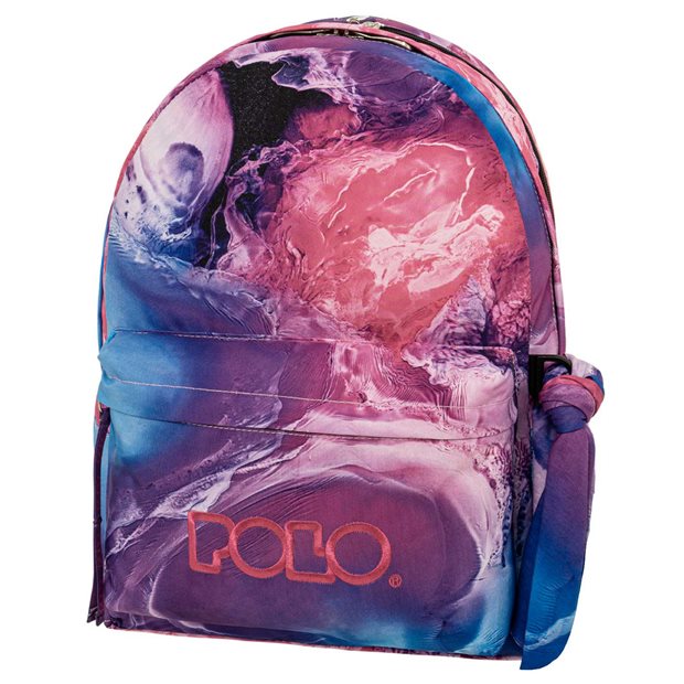 Polo Σακίδιο Πλάτης Original Double Scarf Purple/Pink Shapes - 9012028344