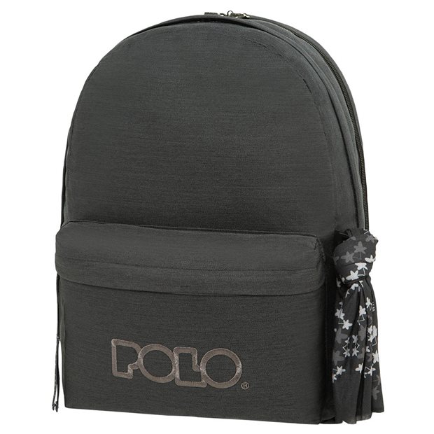 Polo Σακίδιο Πλάτης Original Double Scarf Μπλε Νύχτας/Μαύρο - 9012355001