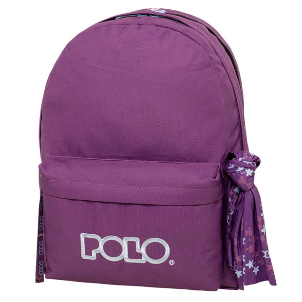 Polo Σακίδιο Πλάτης Original Double Scarf Βιολετί/Ανοιχτό Κυανό - 9012354657