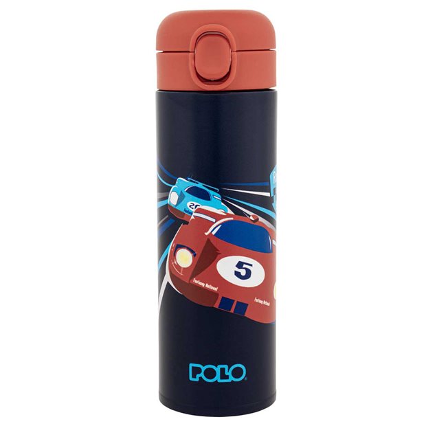 Polo Θερμός Ανοξείδωτος Με Καλαμάκι Junior Race Car 0.50lt - 9490058347