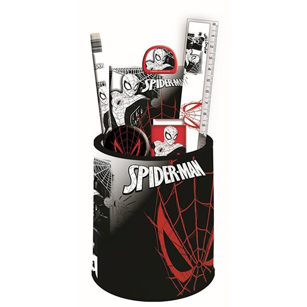 Σχολικό Σετ Δώρου Μολυβοθήκη Gim Spiderman World of Webs - 337-08884