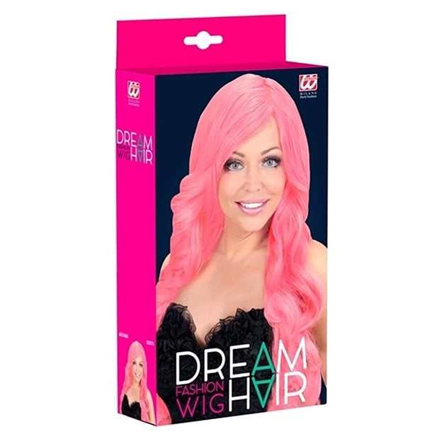 Αποκριάτικη Περούκα Ενηλίκων Pink Dream Hair Spyral Curls - 02075