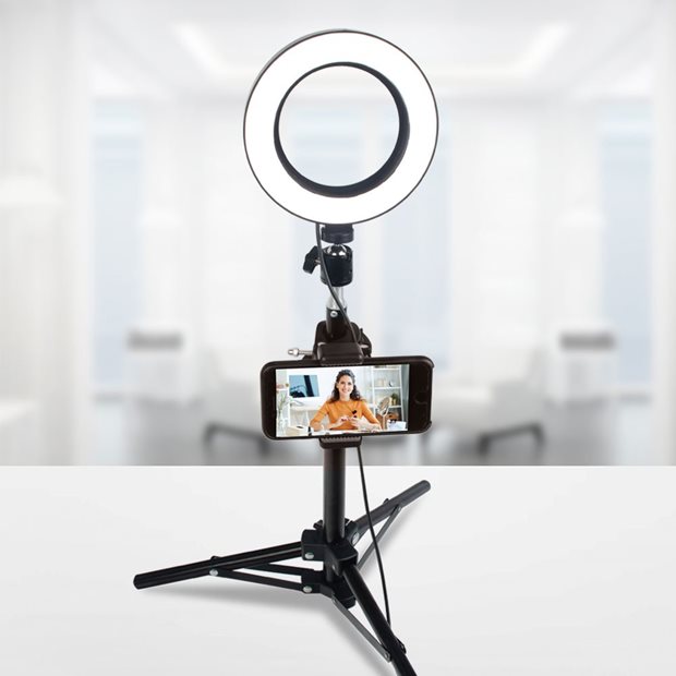 Vlogging Ring Light Kit με Τριποδο - 80238