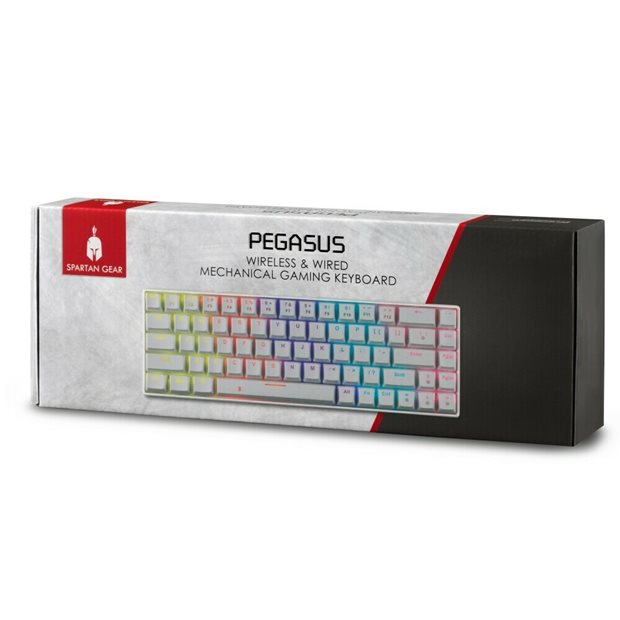 Pegasus Gaming Πληκτρολογιο - White | Spartan Gear - 071504