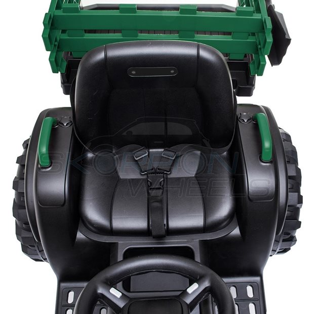 Ηλεκτροκίνητο Τρακτέρ Με Καρότσα 12V - Πράσινο | Skorpion Wheels - 5248025
