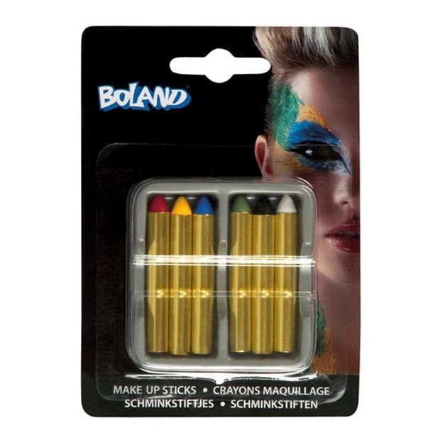 Αποκριάτικό Σετ 6 Μολυβια Μακιγιάζ Boland - 345060