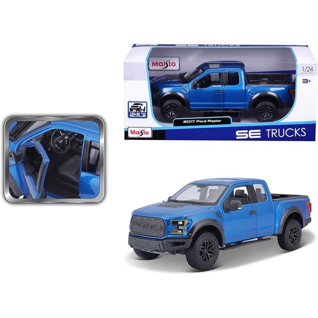 Αυτοκινητάκι 1/24 SE Trucks 2017 Ford F150 Raptor Blue - 48/31266 BU