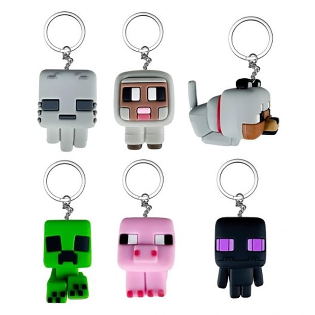 Φιγούρα Μπρελόκ Rubber Minecraft Σε Μπάλα Έκπληξη 1Τμχ - 10588746