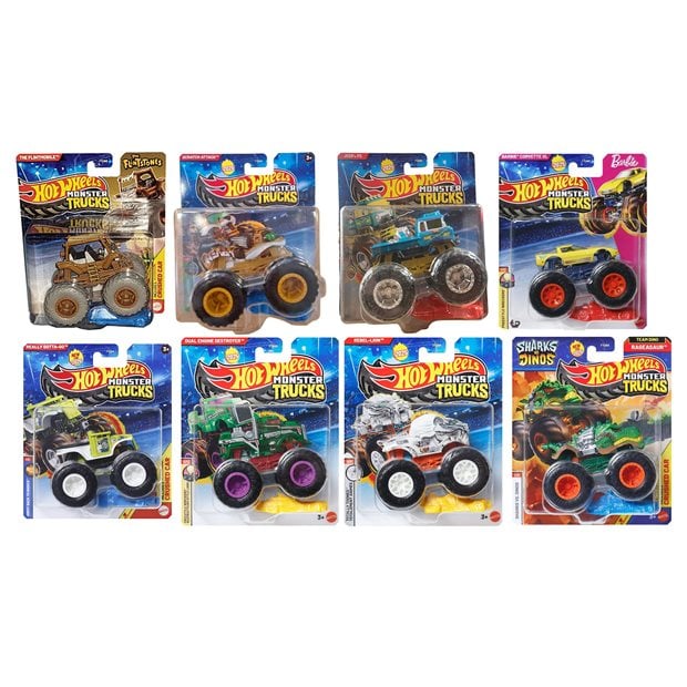 Όχημα Hot Wheels Μonster Truck Σε Τυχαίο Σχέδιο 1Τμχ - JDP95