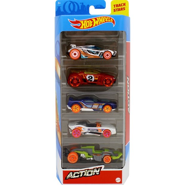 Hot Wheels Σετ 5 Αυτοκινητακια-10 Σχεδια - 1806