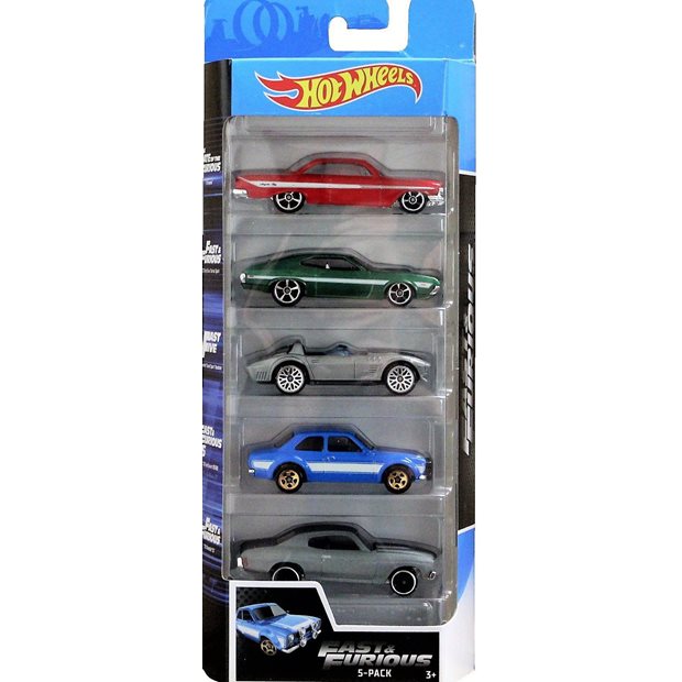 Hot Wheels Σετ 5 Αυτοκινητακια-10 Σχεδια - 1806