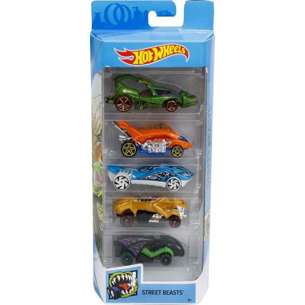 Hot Wheels Σετ 5 Αυτοκινητακια-10 Σχεδια - 1806